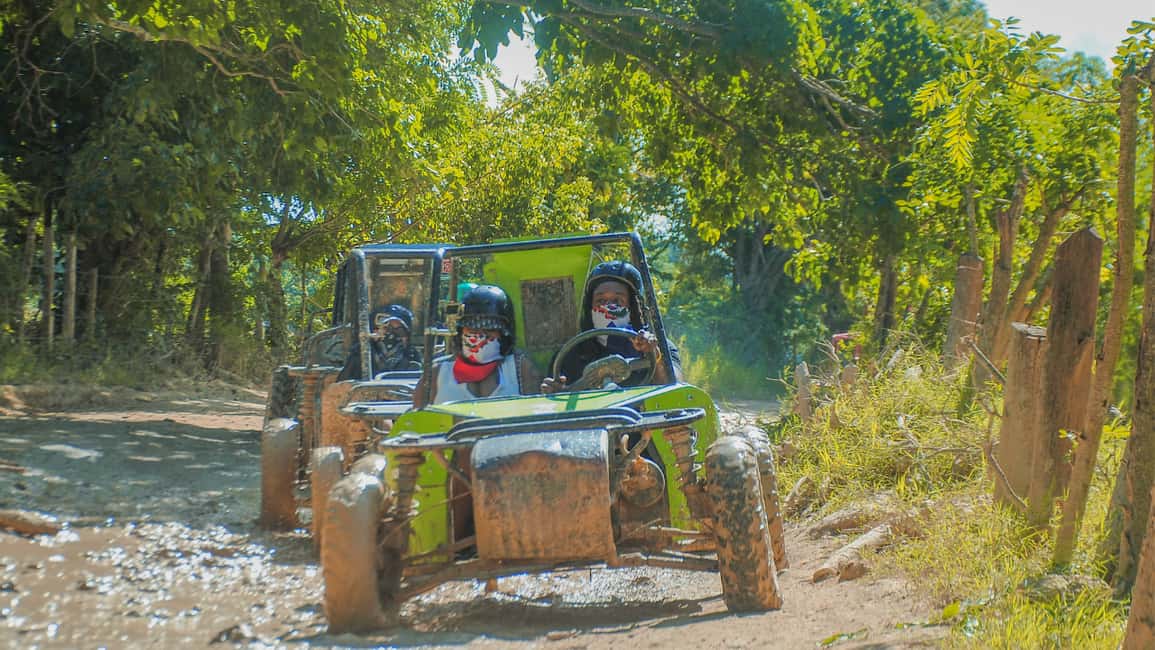 4x4 Adventure in Punta Cana: ATV, Buggy & Cave - The Macao Beach finish: swimming, sunset, and crafts