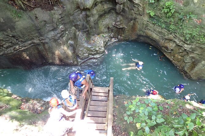 7 Damajagua Waterfalls - Puerto Plata stop: petrified stone crafts, pilón coffee, and chocolate