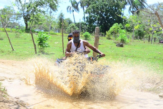 Adrenaline in 4X4 ATV through Macao Beach, Cave, Cafe Tour and Tobacco - Macao Beach by ATV: finishing with a real Dominican beach day