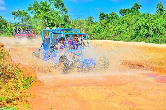 Adventure Tour con Buggies Ziplining Cenote y Taino Culture - Cenote Indigena Las Ondas: a cave swim with real cool-down time
