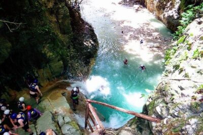 Amber Cove and Taino bay Cruise Ship – 7 Waterfalls - The Damajagua Setup: Helmets, Life Jackets, and a Guide by Your Side