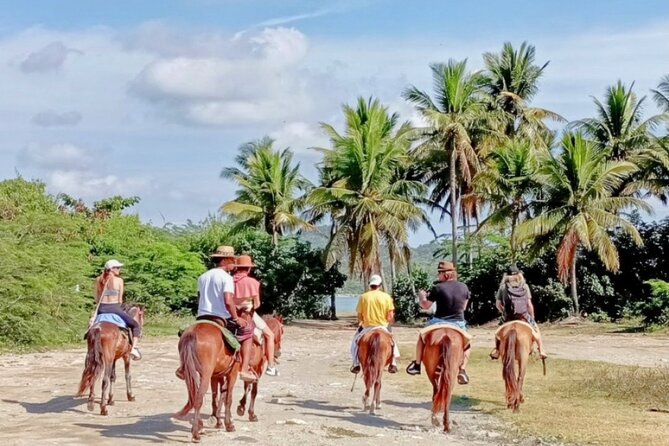 AMBER COVE-TAINO BAY Horses Beach Ride & City Sightseeing - Playa Teco Maimón horseback ride: the big highlight