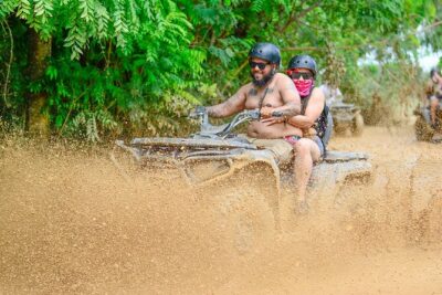 ATV 4x4 VIP Beach, Caves & Local Half Day Flavors - From pickup to ATV yard: what happens before you ride