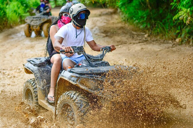 ATV 4x4 VIP Beach, Caves & Local Half Day Flavors - Los Hoyos del Salado (Cenote) hike and Tiano Cave cool-off
