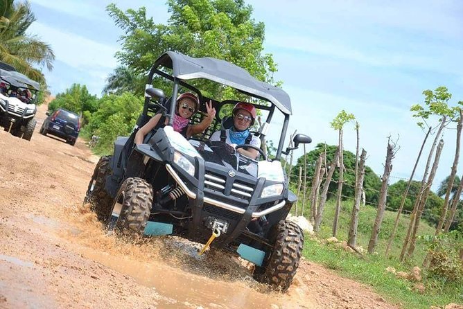 Buggies Punta Cana Macao - How the ride works: dirt roads, muddy pools, and a guide in front