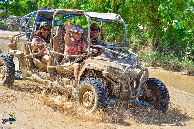Buggy Predator Adventure Punta Cana - Cave, Beach and Mud - Taina Cave at Cenote Indigena Las Ondas: the swim-and-reset moment