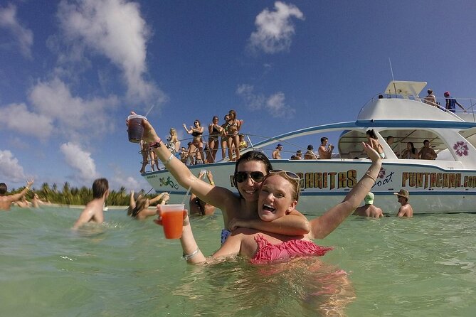 Catamaran party in Punta Cana with open bar, music and more - Stop 3 in Bavaro: Two Hours at the Natural Pool