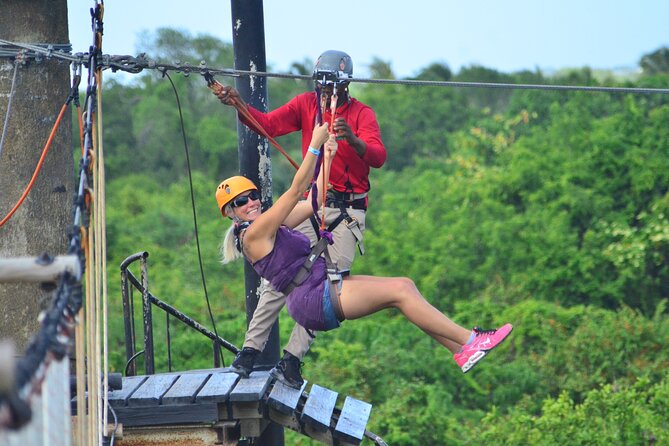 COMBO: Zip Line, Cenote Blue Lagoon, Jungle River &Waterfall Pool - Bavaro Adventure Park: why the setting works for families