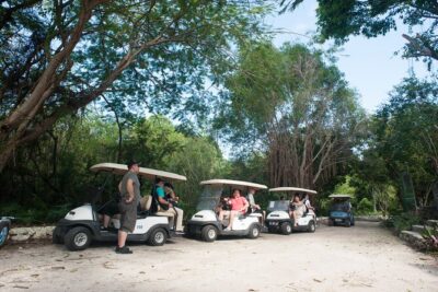 Eco Exploration: Golf Cart Adventure and Catamaran Cruise - Indigenous Eyes Reserve and the Iniri Cenote Swim