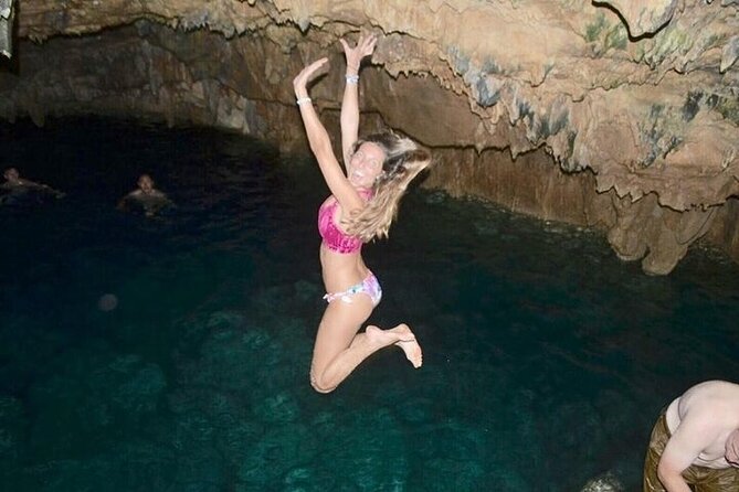 Extreme Buggy Adventure from Punta Cana - Cave Tataina cenote swim: cool water after the dirt roads