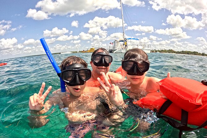 Family Boat Tour in Punta Cana with Snorkeling - Dolphin Island viewing: a 5-minute wildlife moment