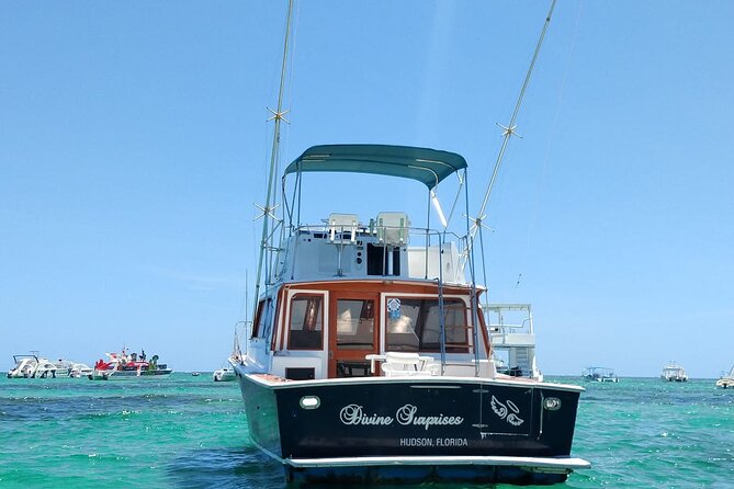 FISHING PRO CHARTERS - Boat Excursion - Divina - What’s included: gear, baiting, captain and mate, and drinks