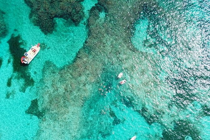 Float & Feast Private Party Cruise with Premium Buffet & Open Bar - The natural pool stop: calm-water break from the open ocean