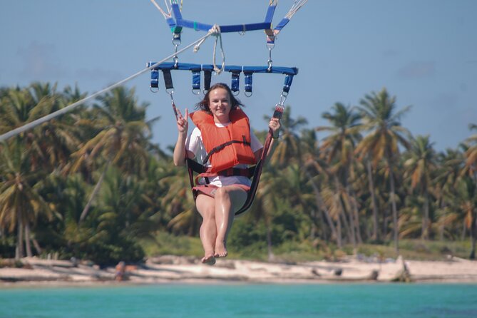 From Punta Cana: Amazing Activity Parasailing Hotel pickup - What you’ll actually see: coconut trees, forest, and water
