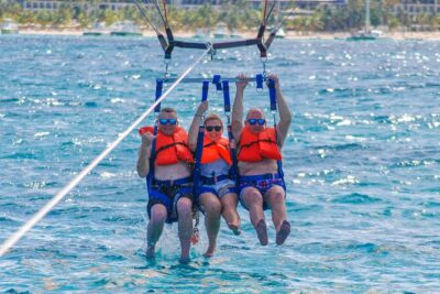From Punta Cana: Amazing Activity Parasailing Hotel pickup - Getting to the water: safety, harness time, then the speedboat