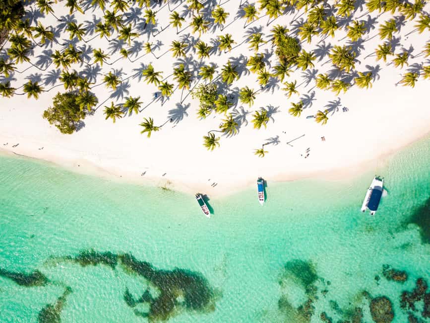 From Punta Cana: Saona Island Cruise with Private Beach - From Bayahibe to Saona: Catamaran + Fast-Boat Rhythm