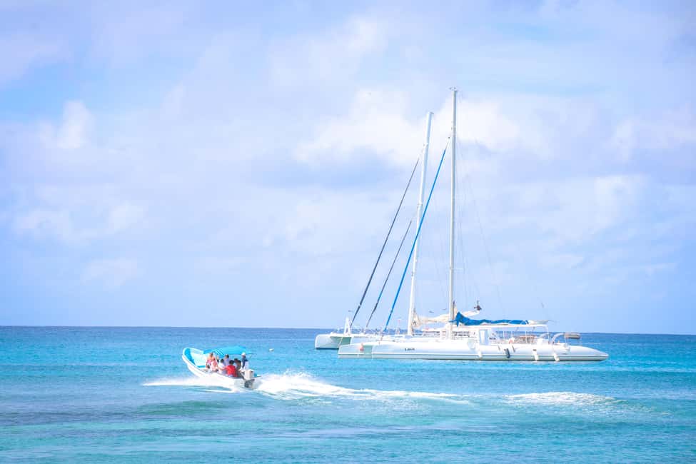 From Punta Cana: Saona Island Trip via Speedboat with Lunch - Entertainment on land and water: dance time is part of the deal