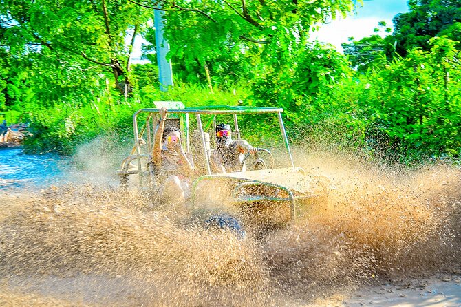 Full Day Adventure Buggy Ride and Party Boat - Playa Los Corales catamaran snorkeling + party-boat energy