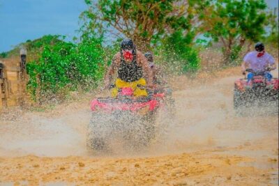 Full Day ATV, Coffee, Chocolate Tasting & Party Boat - Morning Pickup and Getting Set Up for the ATV