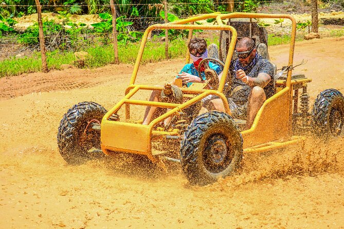Full-day Buggy & Party Boat tour: snorkel, open bar, cave pool - The big idea: a land-and-sea day that stays fun