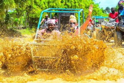 Full-day Buggy & Party Boat tour: snorkel, open bar, cave pool - Buggy adventure through the countryside: the mess is the point