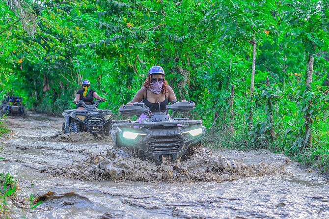 Half-Day 4x4 ATV Adventure: Macao Beach, cenote & Local Flavors - Stop 3: Macao Beach relaxation with limestone-cliff views