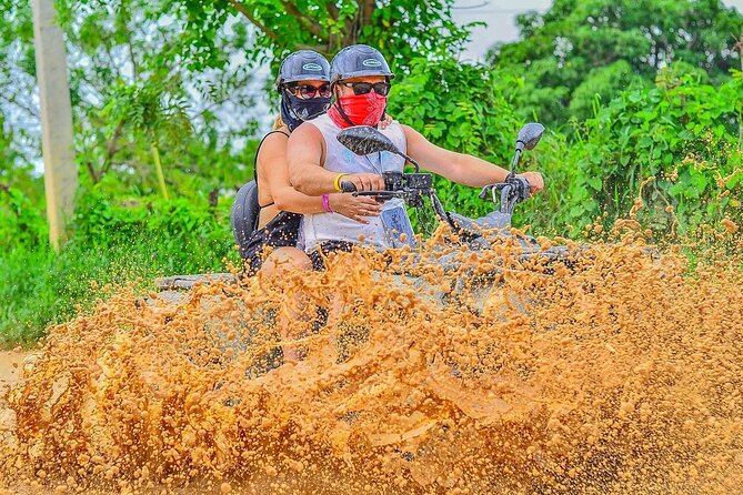 Half-Day Adventure 4x4 ATV, cenote and Macao beach in Punta Cana - Los Hoyos del Salado Cenote: A 25-Foot Water Cave Swim