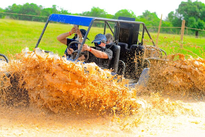 Half-day buggy adventure cenote and Macao beach in Punta Cana - Los Hoyos del Salado cenote (Tiano Cave): the jump into refreshing water