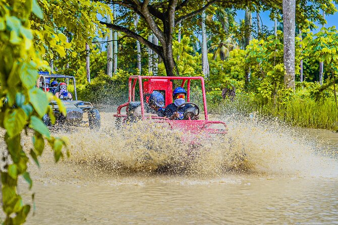 Half-Day Buggy Tour to Water cenote and Macao Beach in Punta Cana - Los Hoyos del Salado water cenote: jump in the 25-foot-deep cave