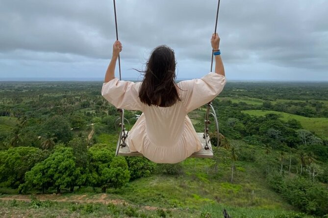 Half Day Guided Tour to Montana Redonda and Sunset Pickup in Cap Cana - At the top: swings, photos, and a 360-degree view