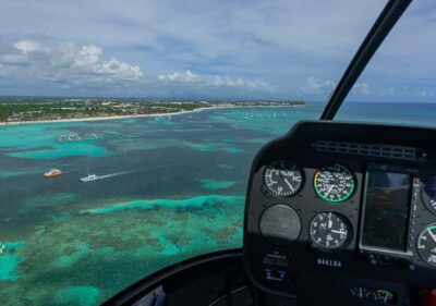 HELICOPTER TOUR - Getting picked up: Bávaro or Punta Cana, then straight to White Sands