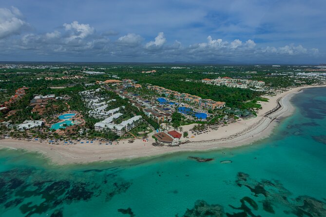 Helicopter tour of Punta Cana - Panoramic Cap Cana Marina views: what the first stretch of flight really gives you