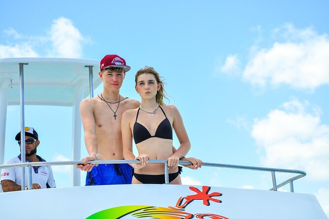 HipHop Party Boat with Unlimited drinks in Punta Cana - Stop 1: Bavaro Beach Snorkeling for Fish and Coral