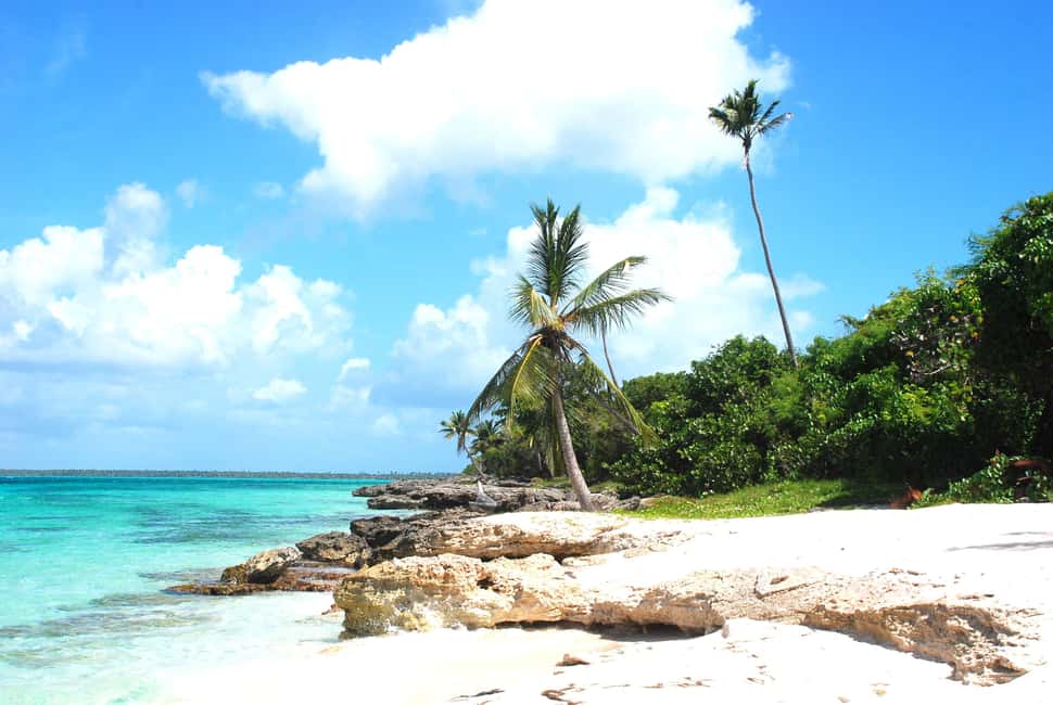 La Romana: Saona Crusoe VIP for cruise guests - Canto de la Playa: remote swimming with clear water