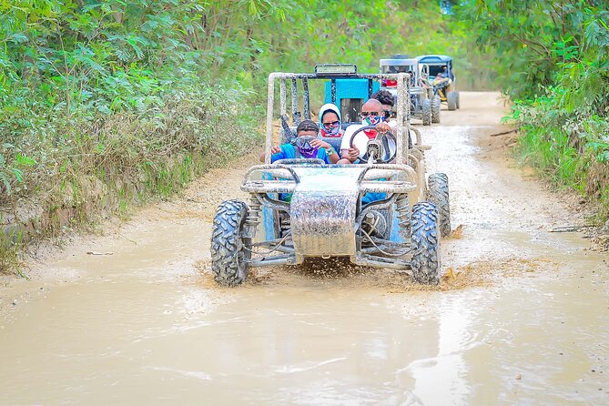 Off-Road Buggy Experience to Macao Beach, Hidden Cave and Mud Fun - Macao Beach: waves, sand, and limestone cliffs to end the day