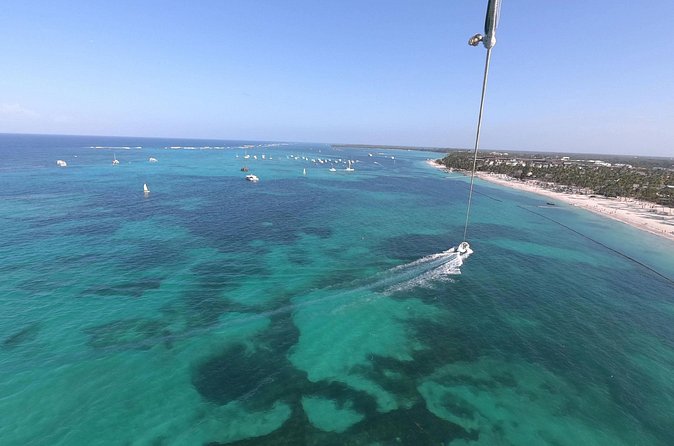 Parasailing in Bavaro - Finishing with a beach dip near the Caribbean