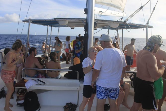 Party boat in Catamaran with Open Bar Only Adults + Snorkeling - The Snorkeling Stop at the Natural Pool: Coral Reefs and Timing