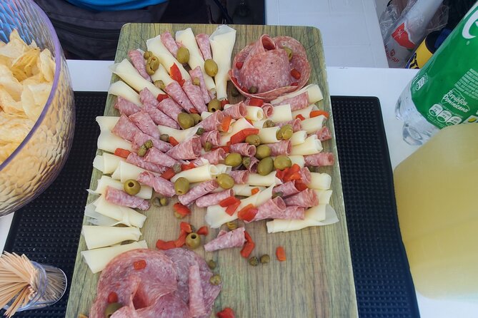 Private Boat Party in Punta Cana - The party side: live music, drinks, and the included snack spread