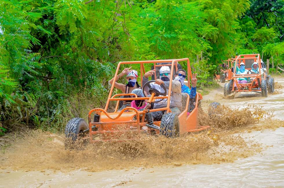 Punta Cana: Buggy Excursion with Macao Beach and Cave Swim - Macao Beach and a Second Swimming Pause: Scenic Time, Timed to Fit
