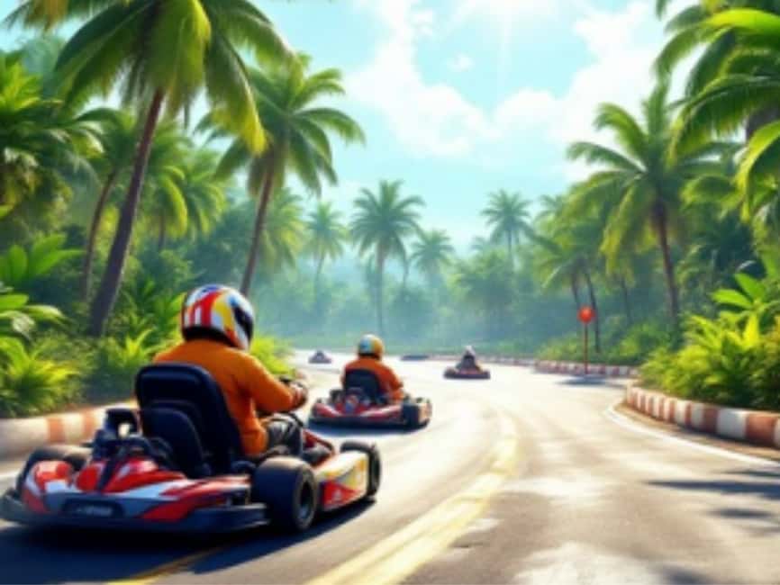 Punta Cana: Go Karting - Arrival routine: the talk, the helmets, and getting set up