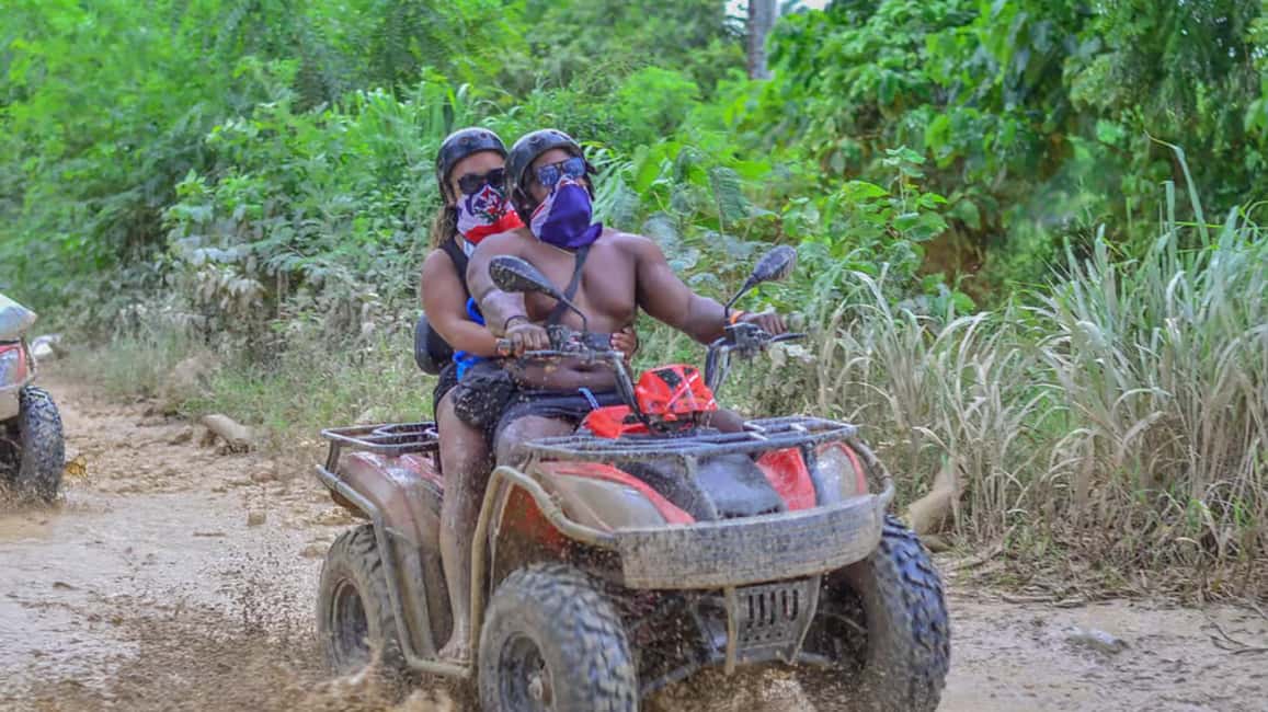 Punta Cana: Half Day Tour Adventure Buggy Cenote Macao Beach - Cenote cave swim: the cool-off that also washes off the mud