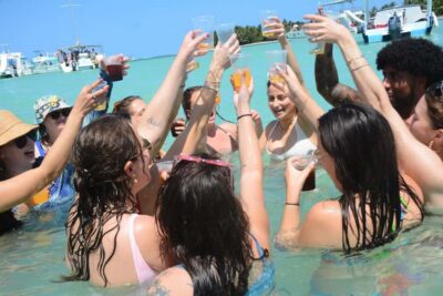 Punta Cana: Hip Hop Party Cruise w/Open Bar (Adults Only) - Catamaran Layout: Two Floors and a Water Slide