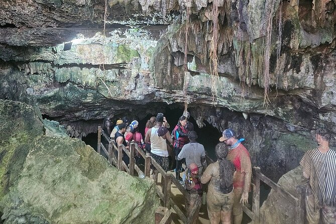 Punta Cana Off-Road Buggy Tour Macao Beach and Cave Experience - Los Hoyos del Salado cenote: the 25-ft water cave swim stop
