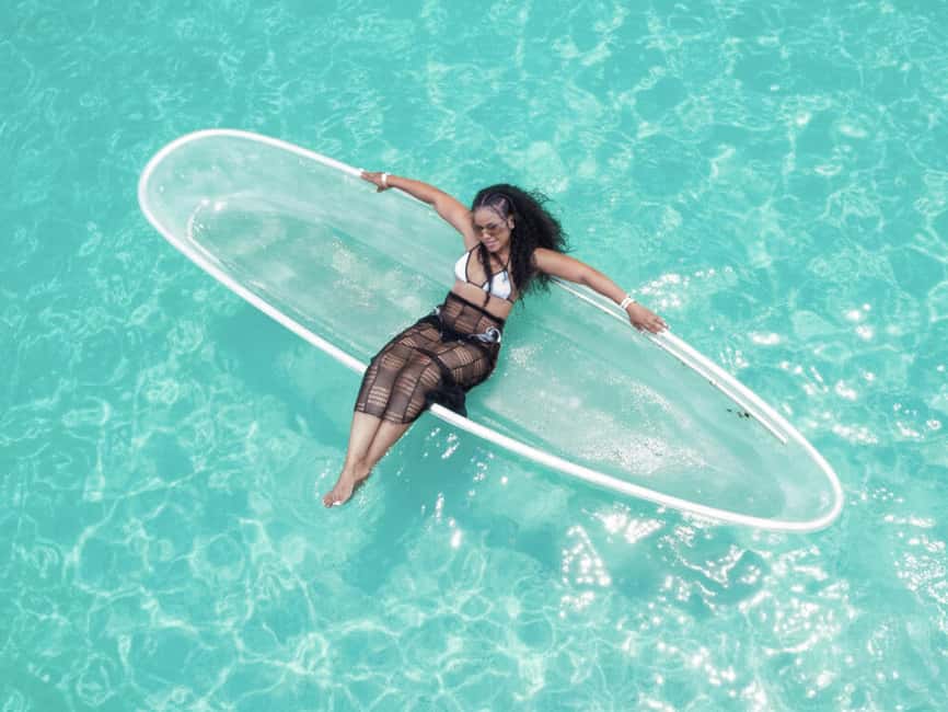 Punta Cana: Single Clear Kayak Photoshoot - Los Corales Beach is the whole point of this clear-kayak look