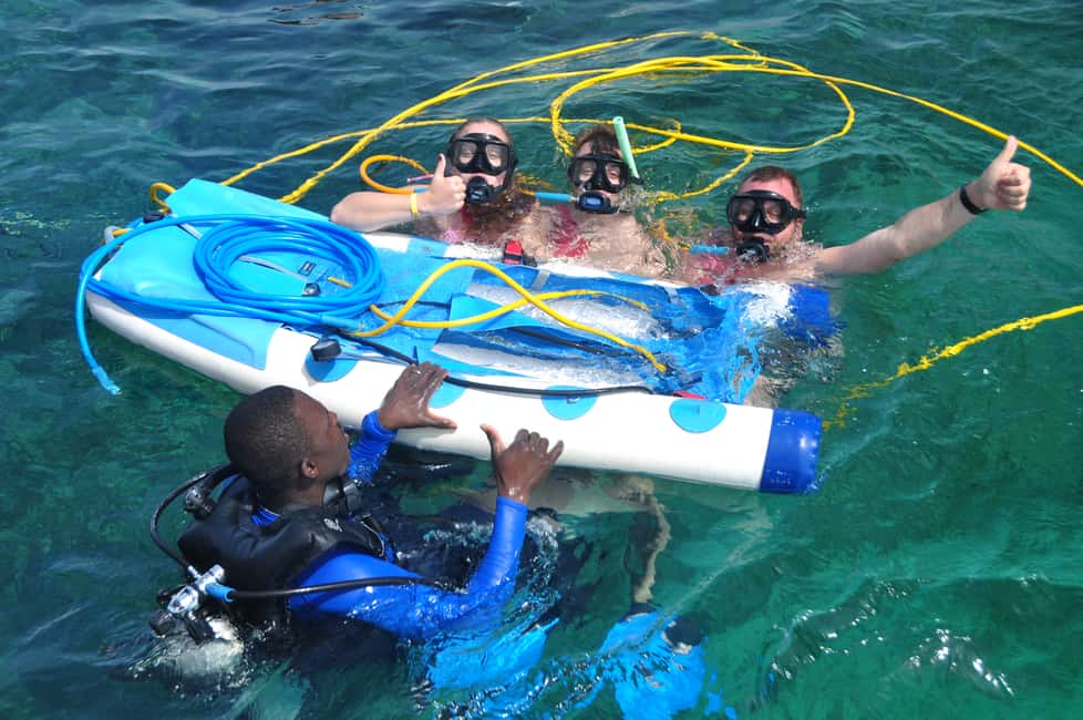Sailing Splash Tour Speedboat, Snorkel, and Catamaran - Catamaran Cruise and Lunch on the Ocean Platform