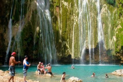 Samana + Cayo Levantado + Horseback Riding from Punta Cana with Lunch - The safari-truck climb: viewpoint first, then the waterfall approach