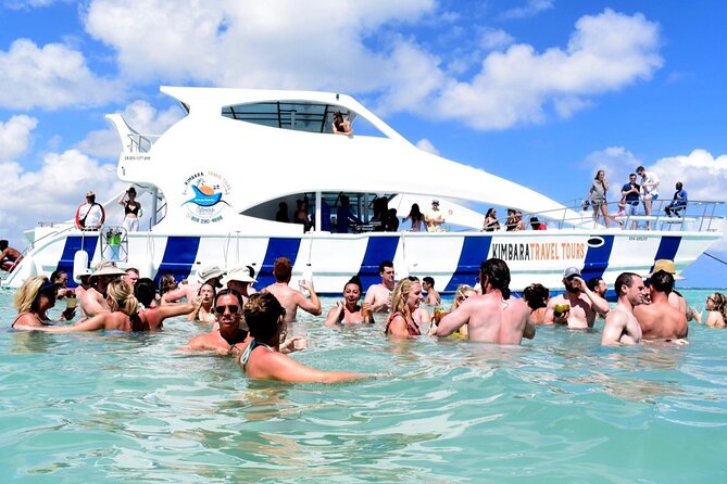 Sand-Bar Punta Cana Party Boat unlimited drinks, snorkeling Vibes - Dolphin Island and the beach stop: the in-between moments