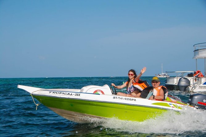 Speedboat Adventure in Punta Cana - Natural swimming pool stop: the calm contrast