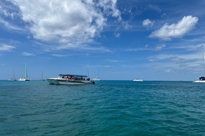 Tour to Saona Island with Lunch and Transportation - On the water: catamaran comfort, sea music, and drinks
