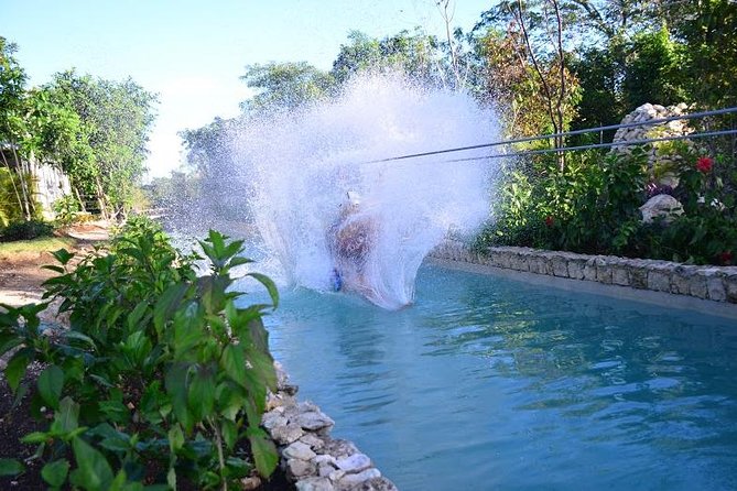 Zipline Mega Splash at Bavaro Adventure Park - Himalayan Bridge and the Mega Splash water landing